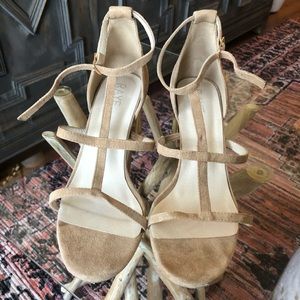 Raye tan heeled sandal